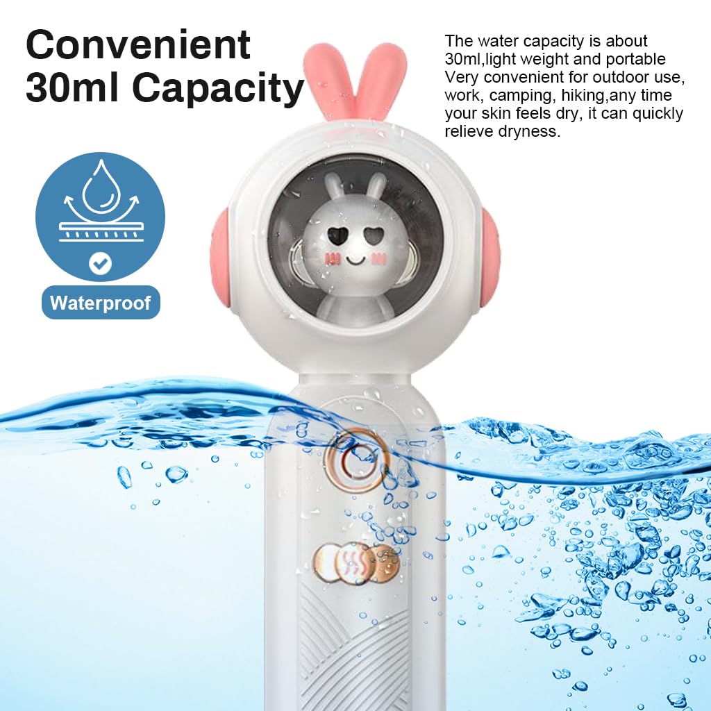 MAYCREATE Face Mist Sprayer Nano Portable Face Steamer Mini Nano Face Mist Face Mister Skin Moisturizing Facial Sprayer - USB Rechargeable, Night Light Design MAYCREATE Face Mist Sprayer Nano Portable Face Steamer Mini Nano Face Mist Face Mister Skin Moisturizing Facial Sprayer - USB Rechargeable, Night Light Design